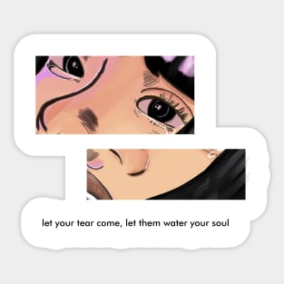 sad girl Sticker